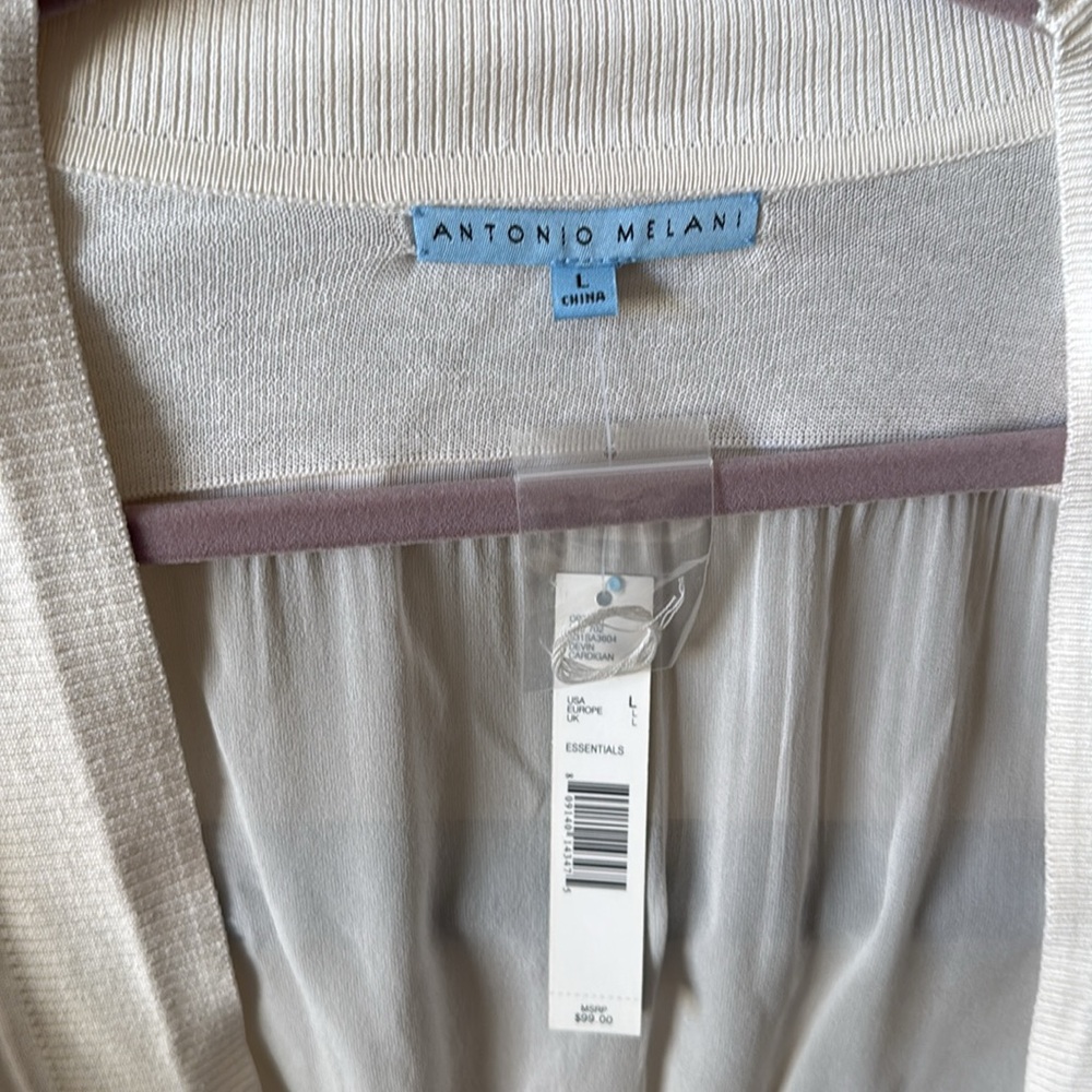 Cropped open front cardigan - Picture 2 of 3